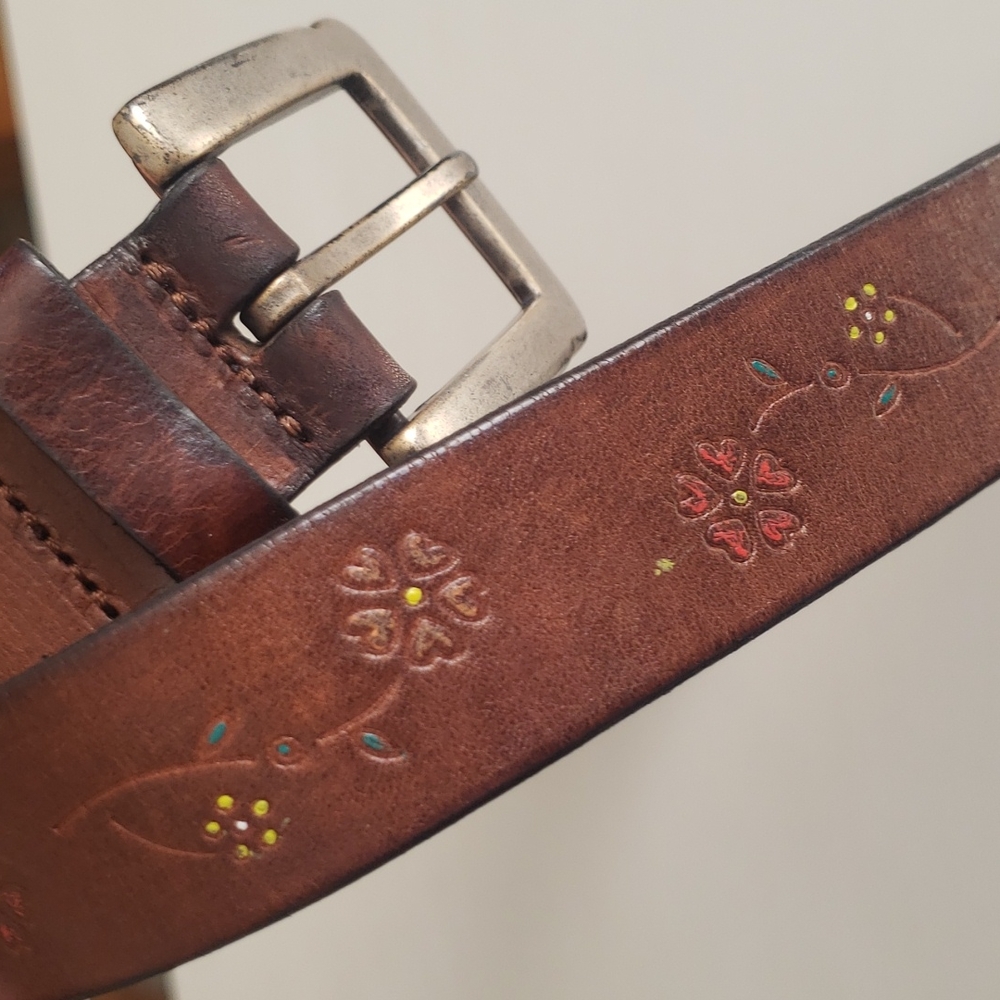 Vintage Fossil Leather Belt Women's L
